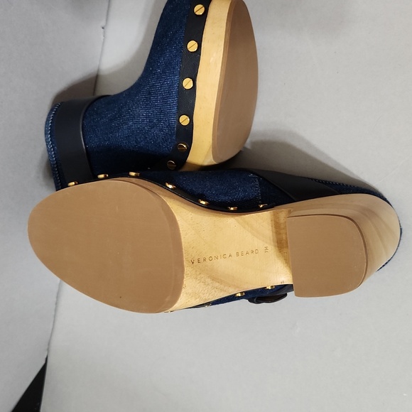 NWOB Veronica Beard Dacey Denim Clog Mules. Sizes 7, 7.5 - Picture 11 of 12
